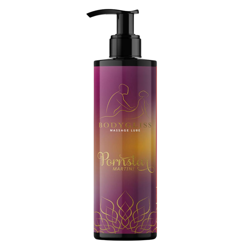 silikonbaserad massageolja glidmedel vårdande e-vitamin hypoallergen kroppssäker intimvänlig återfuktande mjukgörande långvarig doftande sensuell 2-i-1 formula pumpflaska resekork parmassage sexleksakskompatibel