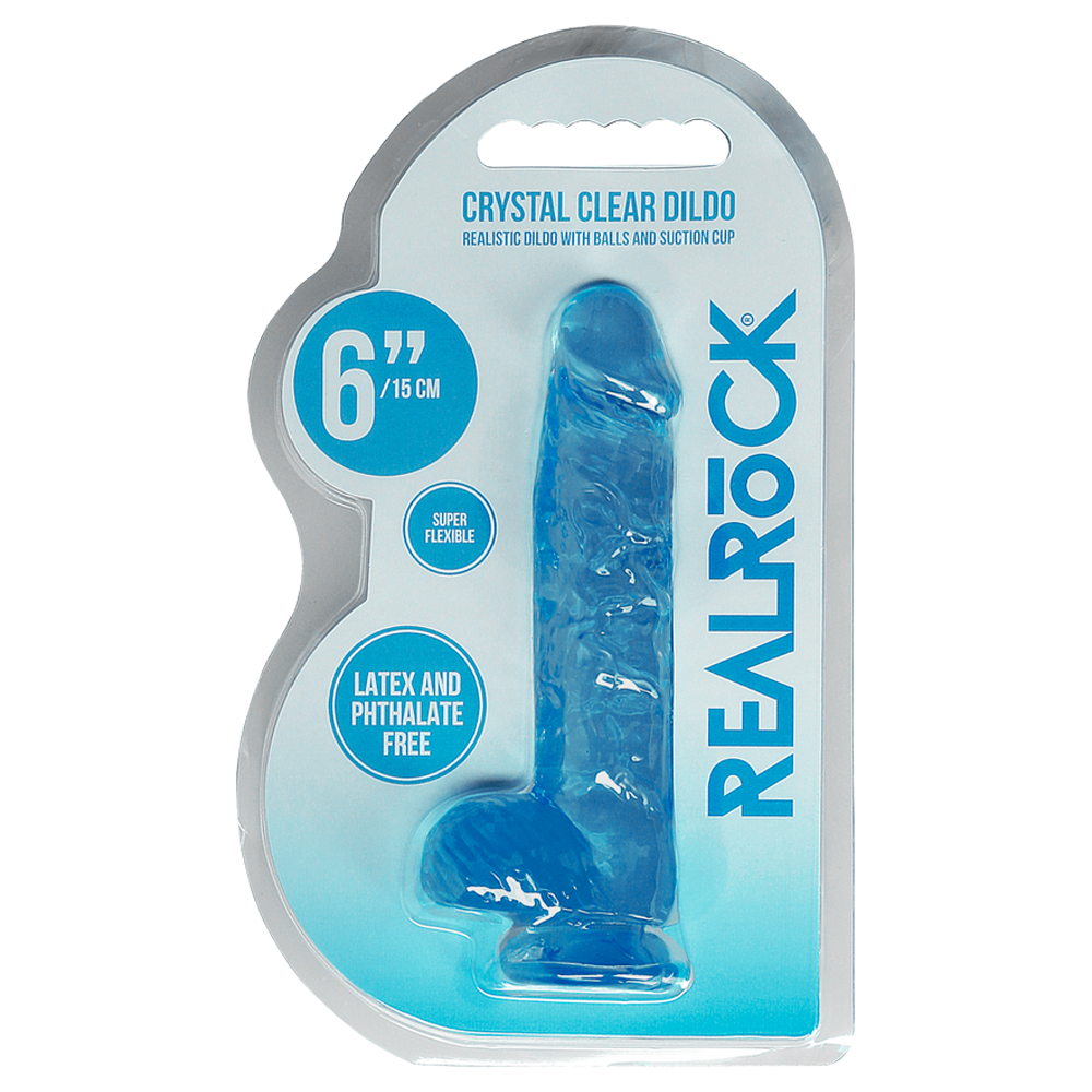 realistisk dildo sugkopp selekompatibel ådrigt skaft ollon testiklar ftalatfri latexfri kroppssäker tpe icke-porös enkel rengöring hållbar hygienisk handsfree sexleksak kristallklar transparent rosa blå storlekar