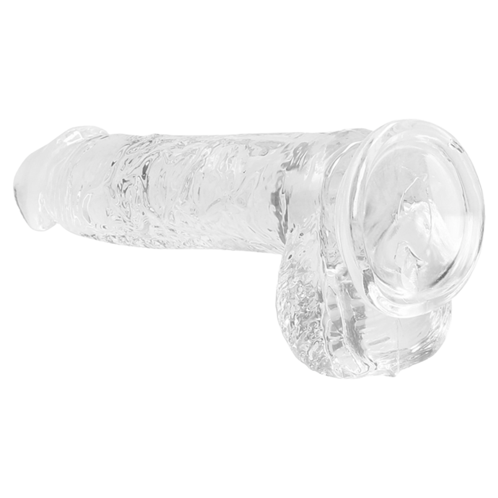 realistisk dildo sugkopp selekompatibel ådrigt skaft ollon testiklar ftalatfri latexfri kroppssäker tpe icke-porös enkel rengöring hållbar hygienisk handsfree sexleksak kristallklar transparent rosa blå storlekar