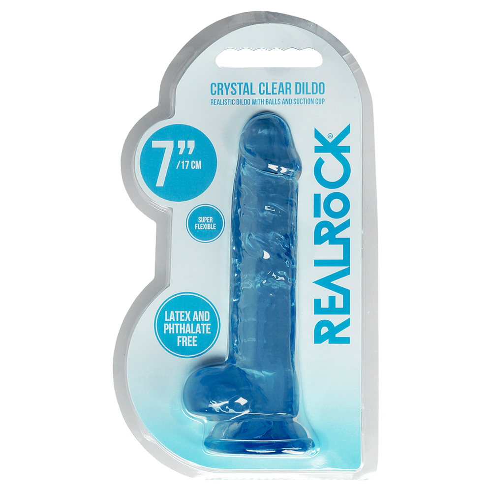 realistisk dildo sugkopp selekompatibel ådrigt skaft ollon testiklar ftalatfri latexfri kroppssäker tpe icke-porös enkel rengöring hållbar hygienisk handsfree sexleksak kristallklar transparent rosa blå storlekar