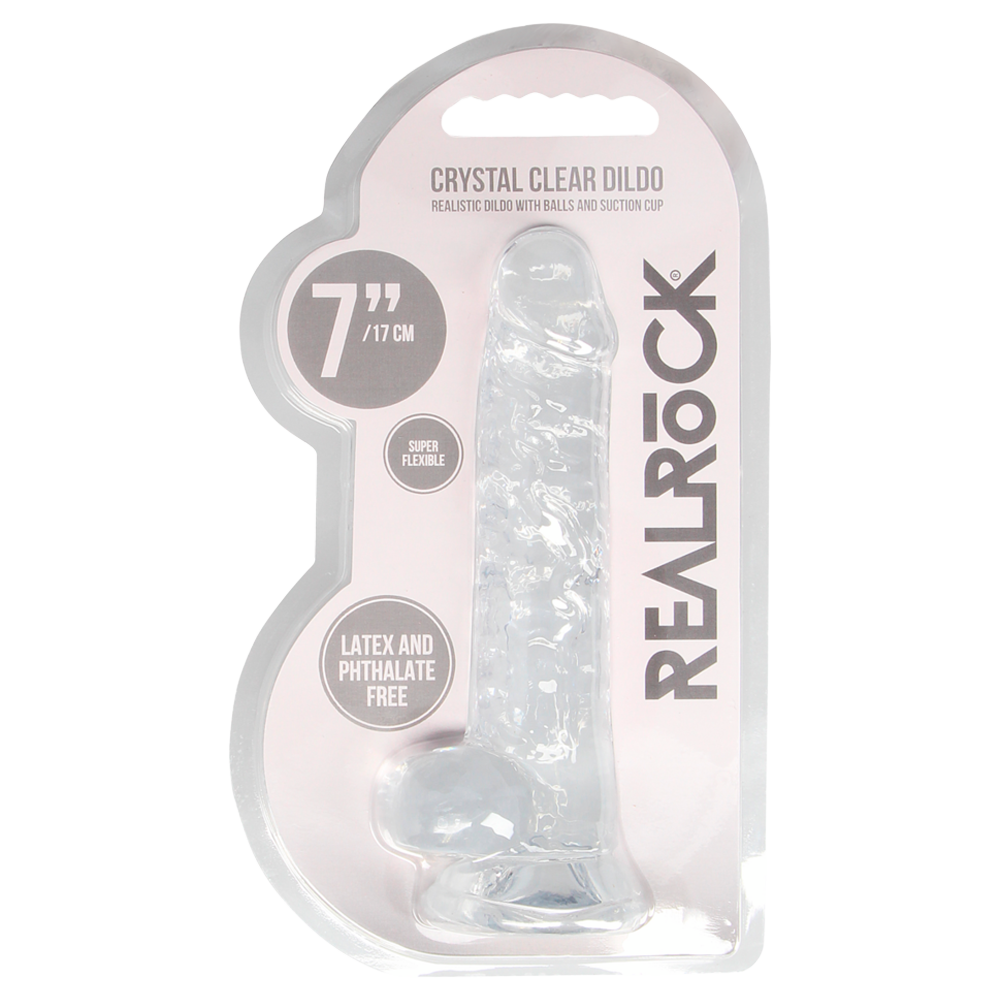 realistisk dildo sugkopp selekompatibel ådrigt skaft ollon testiklar ftalatfri latexfri kroppssäker tpe icke-porös enkel rengöring hållbar hygienisk handsfree sexleksak kristallklar transparent rosa blå storlekar