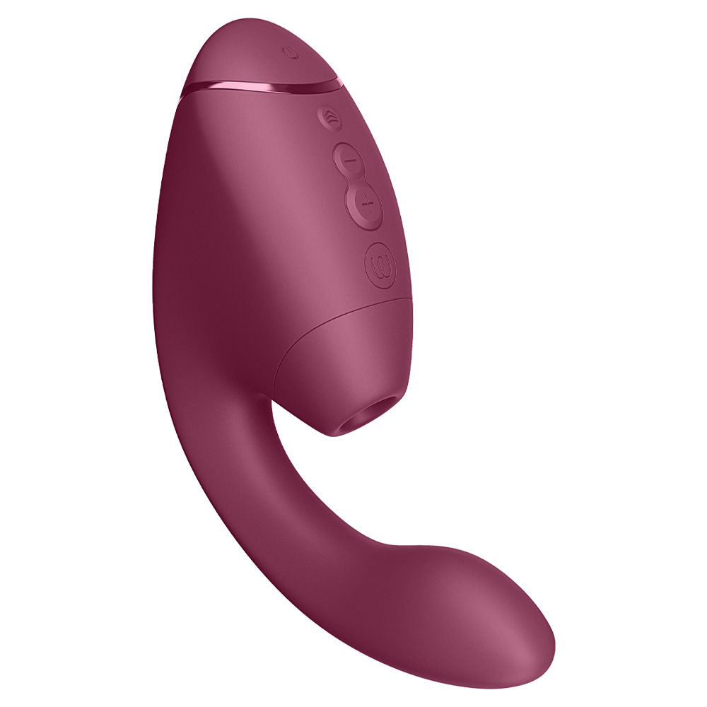 womanizer next duo dubbelstimulator klitorisstimulator g punkt vibrator 3d pleasure air teknologi tyst kraftfull vattentät uppladdningsbar silikon kroppssäker njutning sexleksak