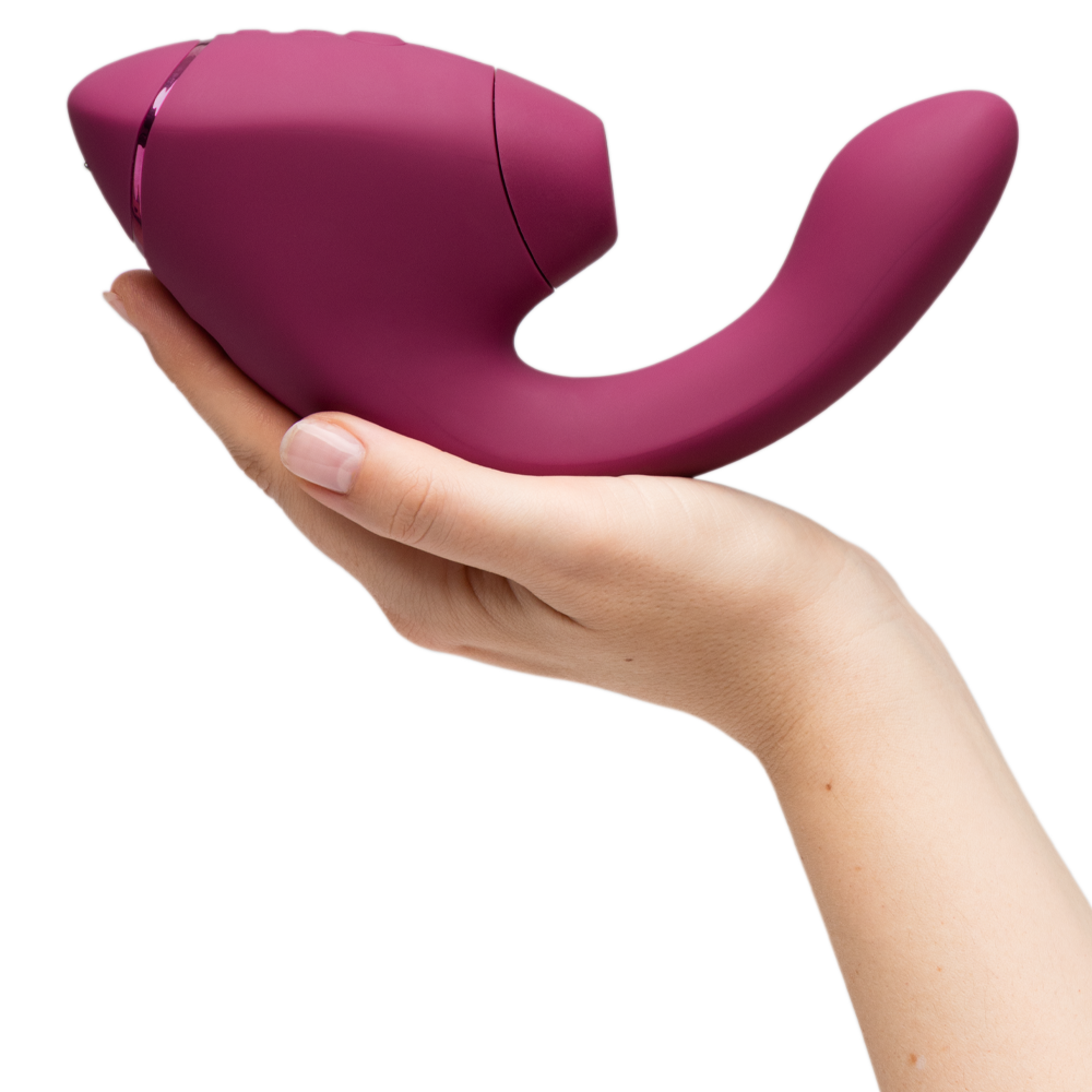 womanizer next duo dubbelstimulator klitorisstimulator g punkt vibrator 3d pleasure air teknologi tyst kraftfull vattentät uppladdningsbar silikon kroppssäker njutning sexleksak