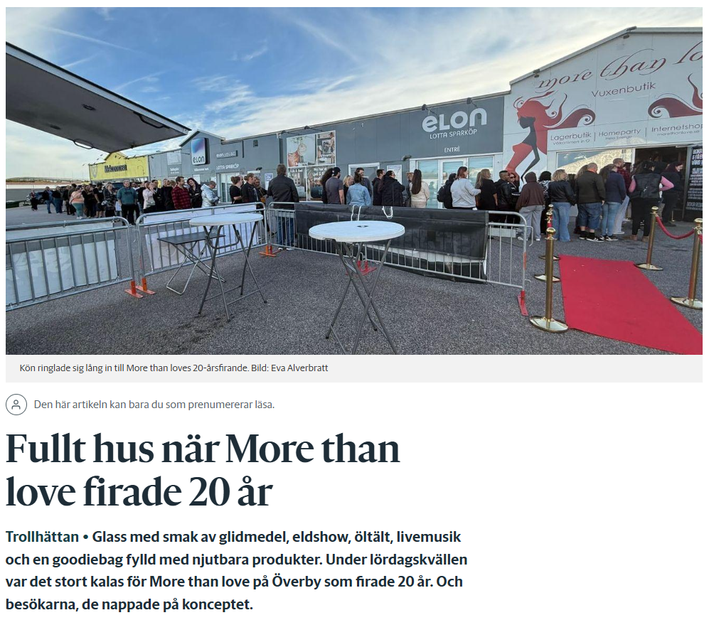More Than Love 20 år – en kväll full av fest, kärlek & med TTELA på plats! 🎉