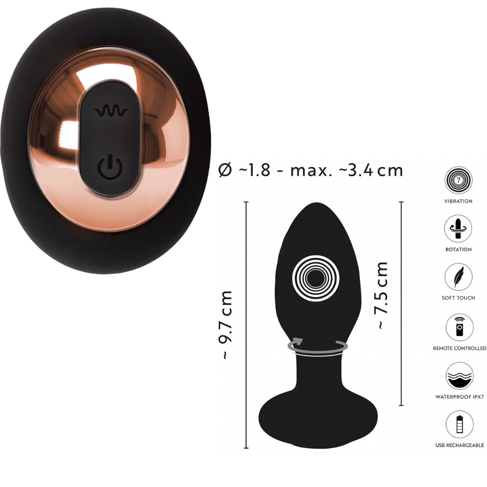 ANOS - RC Rotating Butt Plug