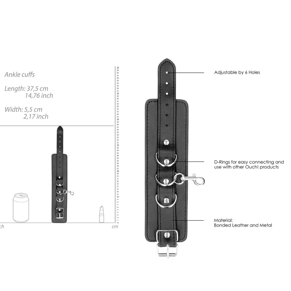 Black & White - Bonded Leather Hogtie