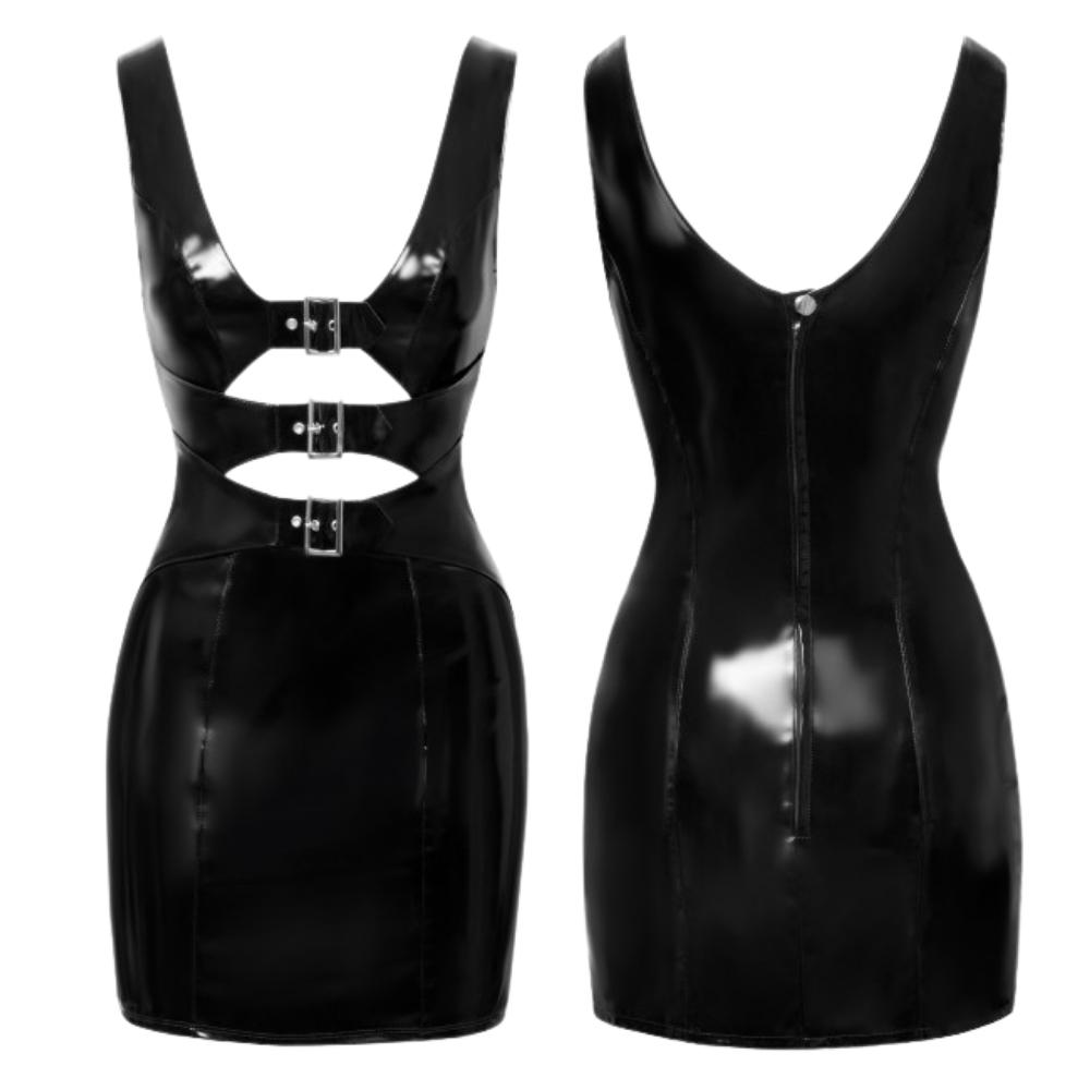 Buckle Vinyl Dress