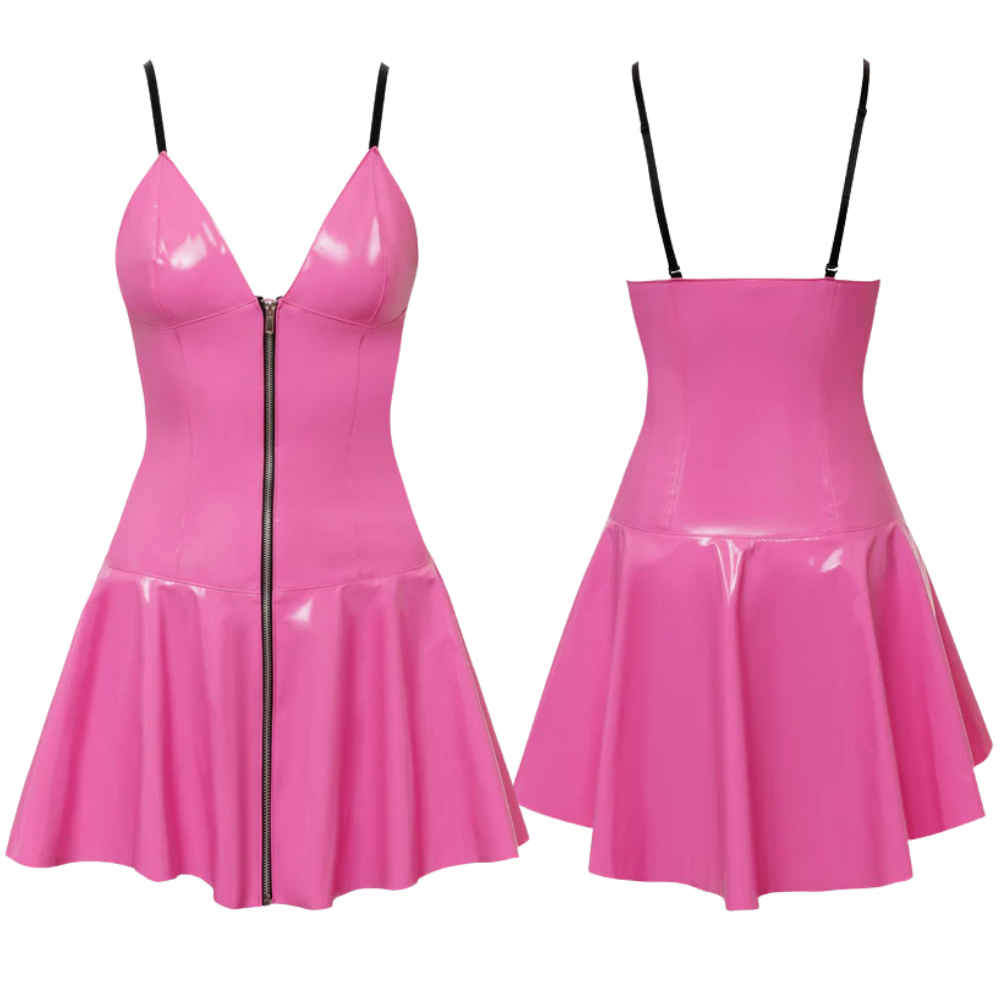 Pink Vinyl Dress