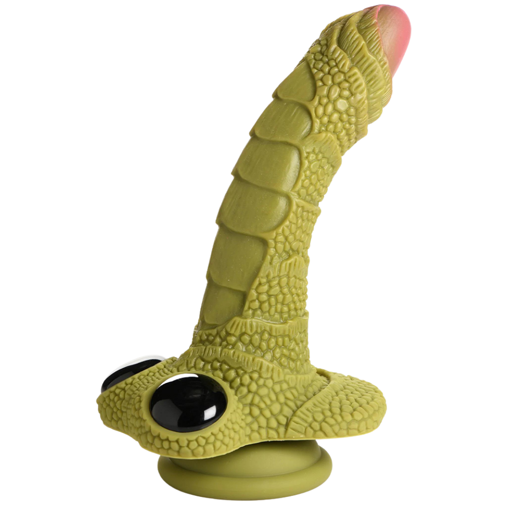 Creature Cocks - Swamp Monster Green Scaly Silicone Dildo