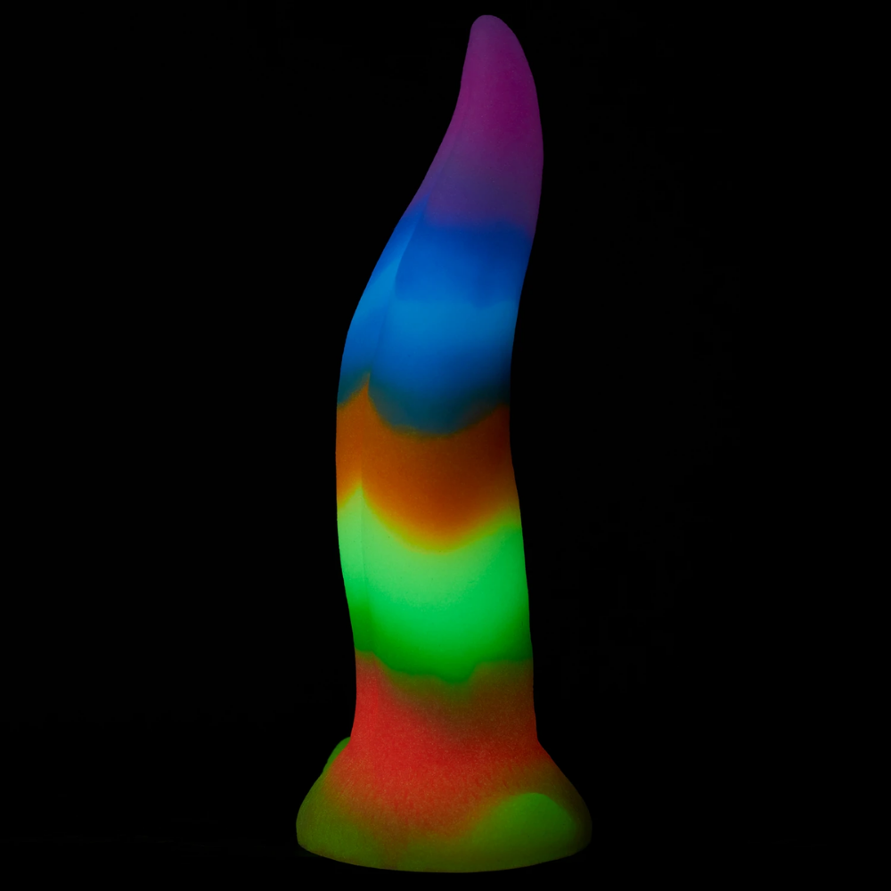 Creature Cocks - Unicorn Kiss Unicorn Tongue Glow-in-the-Dark Silicone Dildo