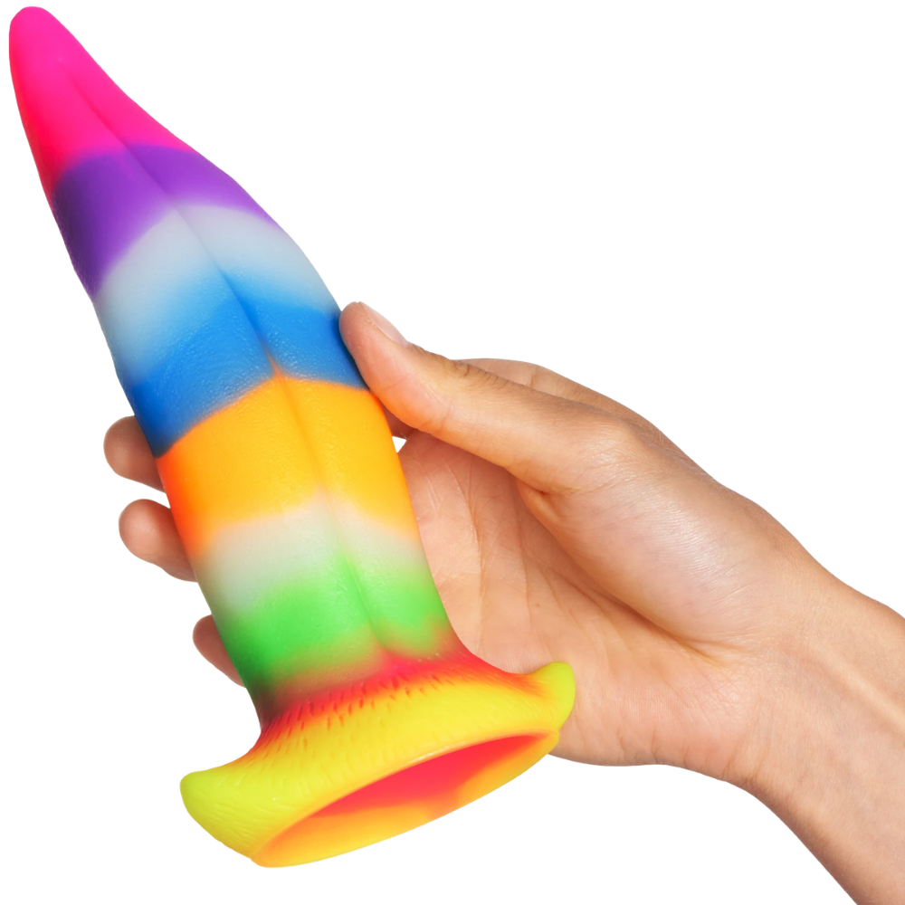 Creature Cocks - Unicorn Kiss Unicorn Tongue Glow-in-the-Dark Silicone Dildo