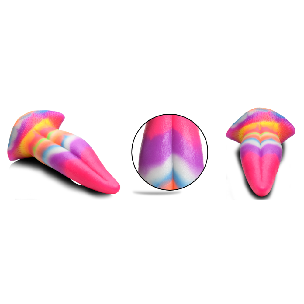 Creature Cocks - Unicorn Kiss Unicorn Tongue Glow-in-the-Dark Silicone Dildo