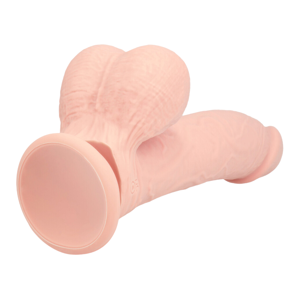 Dual Density Rechargeable Liquid Silicone Vibrator - Curved with Weighted Balls