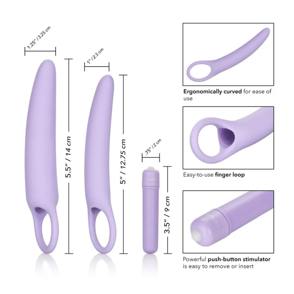 Isabelle - Set of 2 Vibrating Silicone Dilators