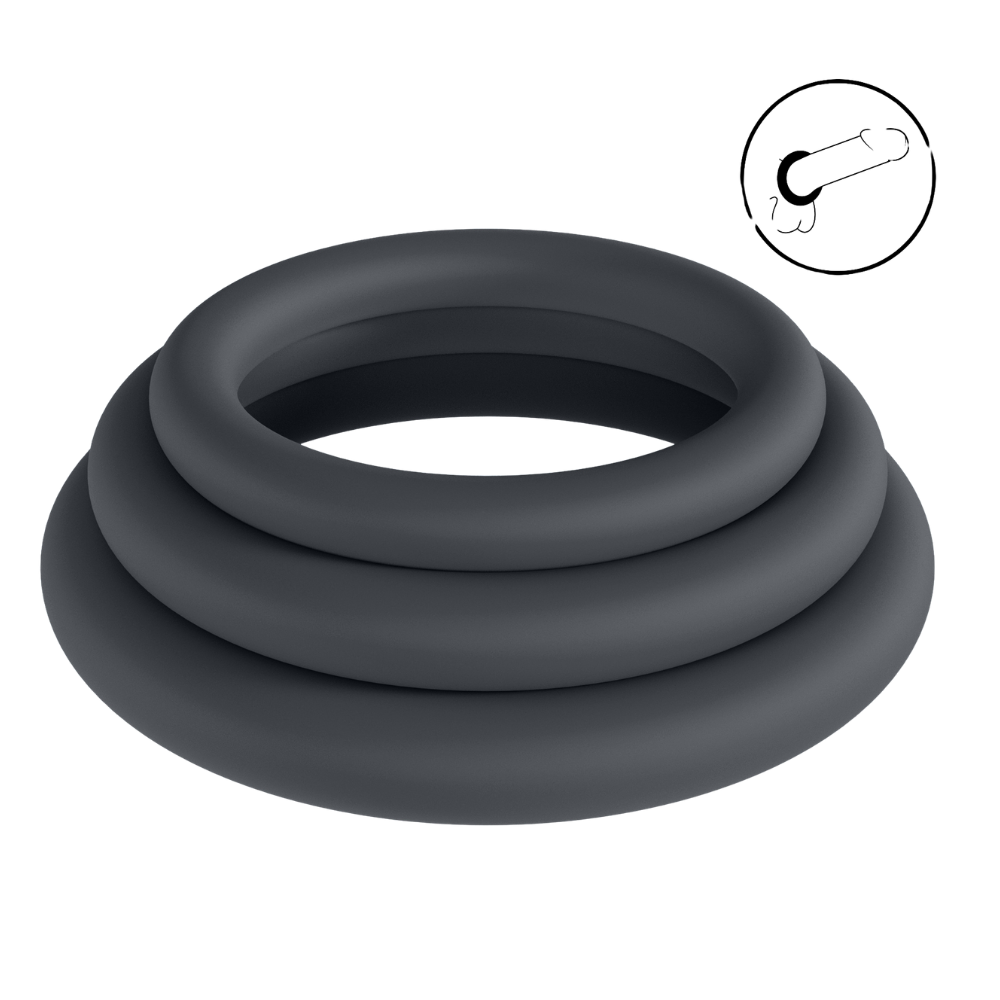 Levelz - Classic Silicone Cockring Set of 3