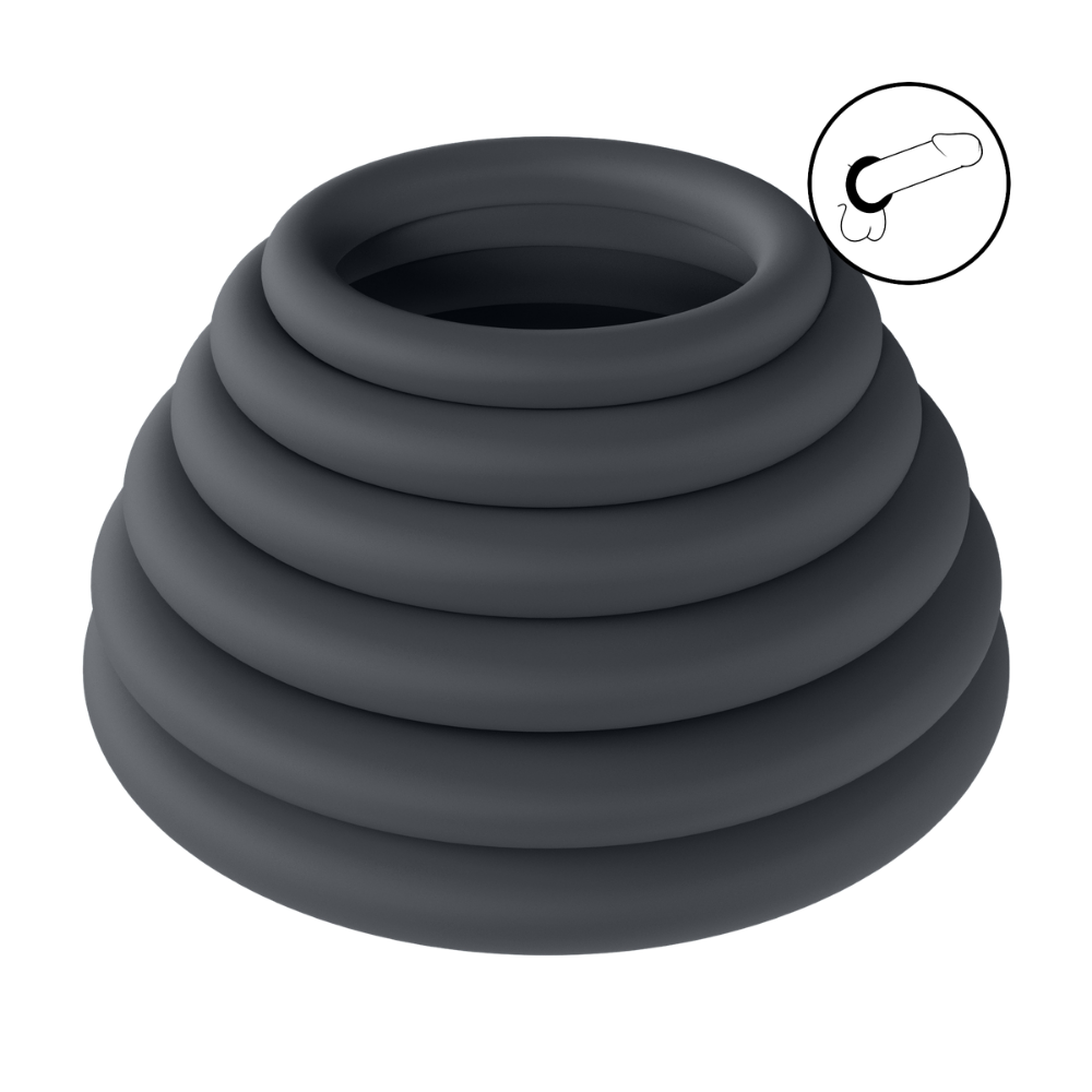 Levelz - Classic Silicone Cockring Set of 6