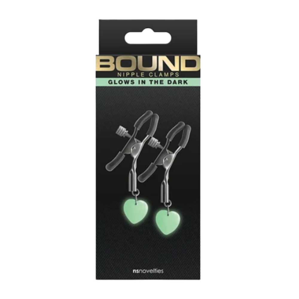 Bound Nipple Clamps G3 (Glow In The Dark)