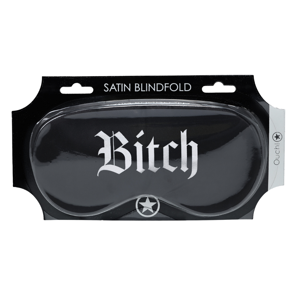 Ouch! - Printed Satin Mask (Bitch)
