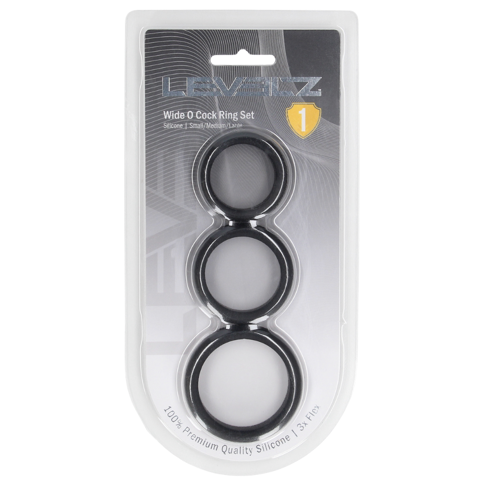 Levelz - Wide O Silicone Cockring Set of 3