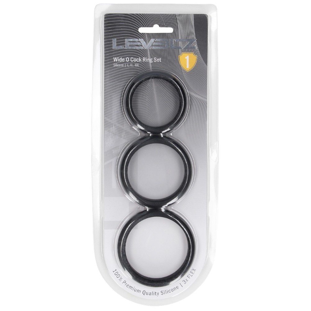 Levelz - Wide O Silicone Cockring Set of 3