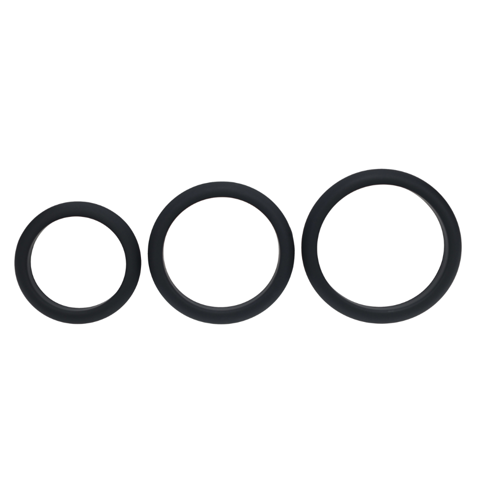 Levelz - Wide O Silicone Cockring Set of 3
