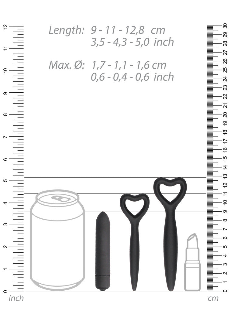 Silicone Vaginal Dilator Set + Vibrator