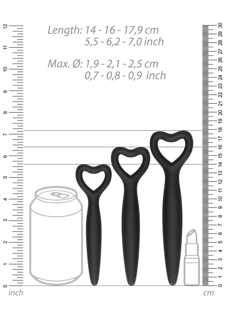Silicone Vaginal Dilator Set + Vibrator
