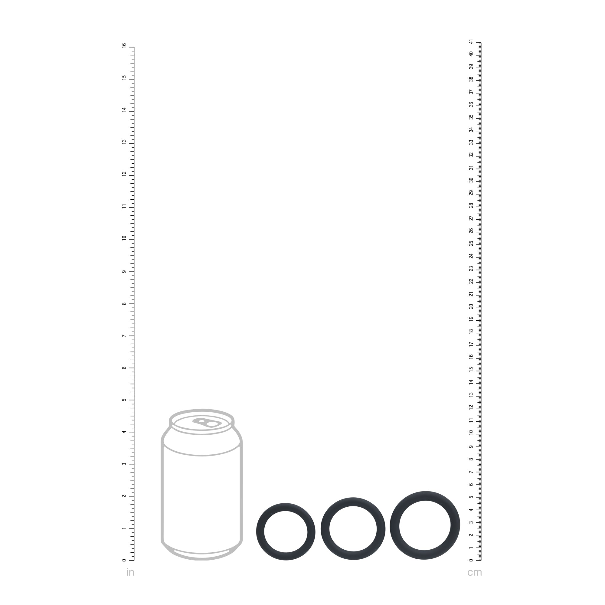 Levelz - Classic Silicone Cockring Set of 3