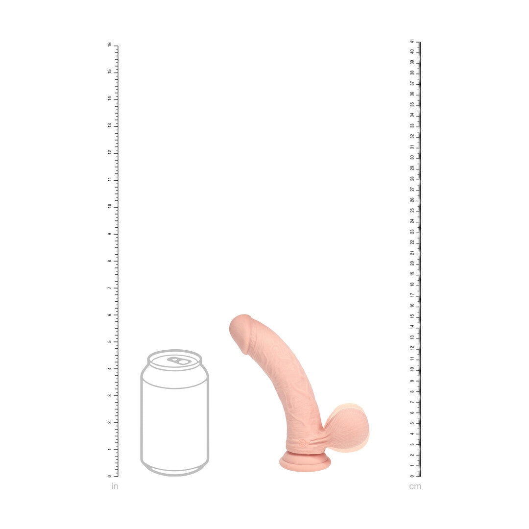 Dual Density Rechargeable Liquid Silicone Vibrator - Curved with Weighted Balls