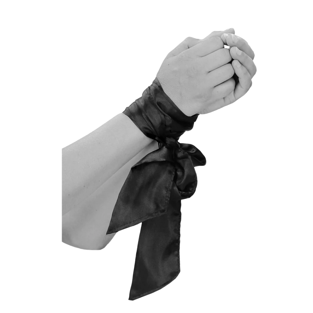 Black & White - Bondage Silky Ribbon