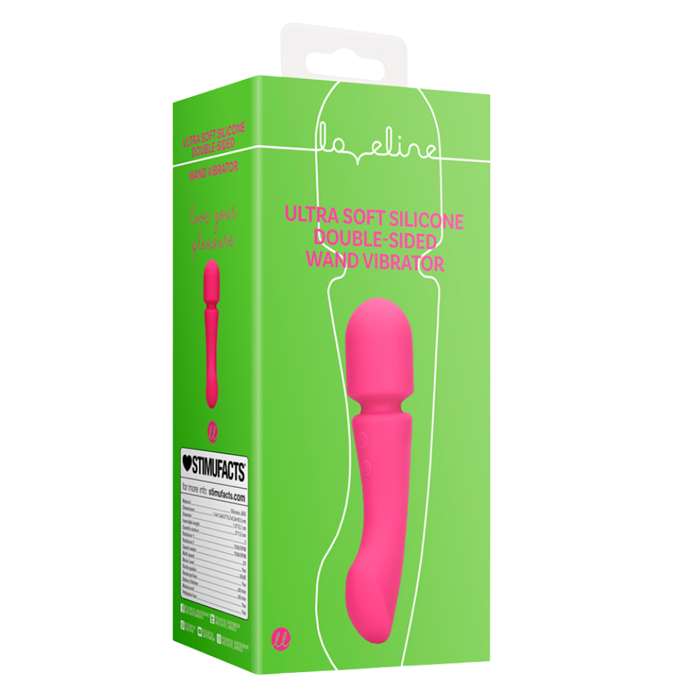 Ultra Soft Silicone Double-Sided Wand Vibrator