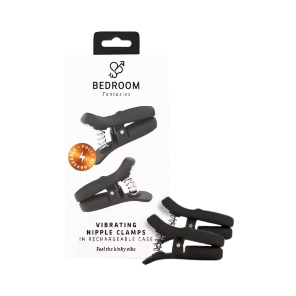 Vibrating Nipple Clamps In Rechargeable Case clamps