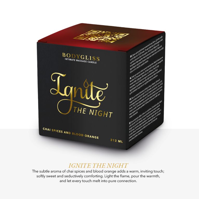 Intimate Massage Candle - Chai Spices And Blood Orange
