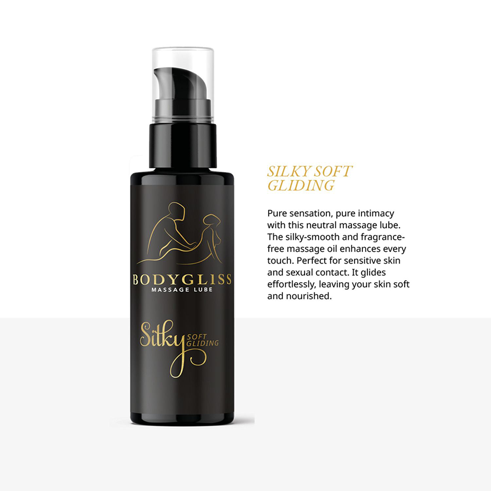 lyxigt silikonbaserat glidmedel långvarigt massage intim vårdande hypoallergen resestorlek 50ml doft fri hudvänlig kroppssäker kondomkompatibel sexleksaksvänlig sammetslen formula E-vitamin berikad sensuell passion trygg