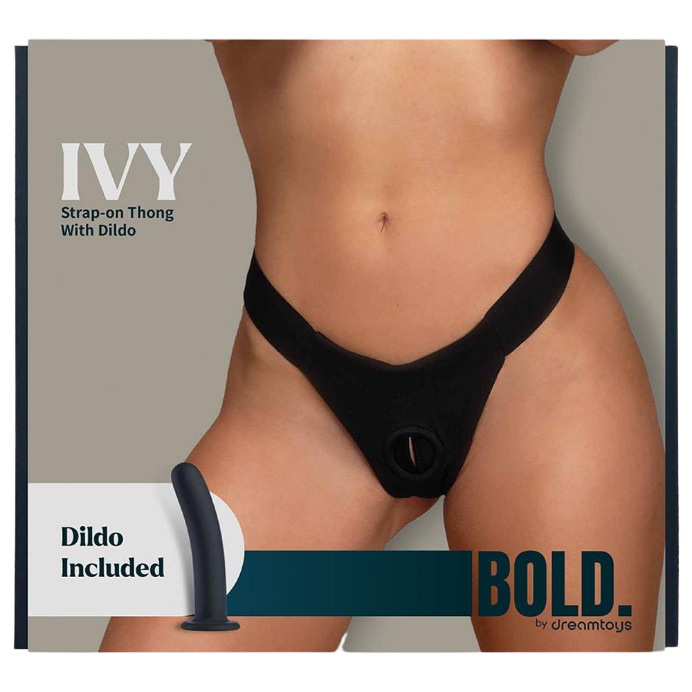 strap-on string bold ivy utbytbar dildo sugkopp justerbar o-ring 3cm hudvänligt silikon elastiskt material bekväm passform erotisk leksak dominans rollspel