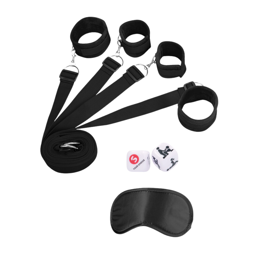 Black & White - Bed Bindings Restraint System