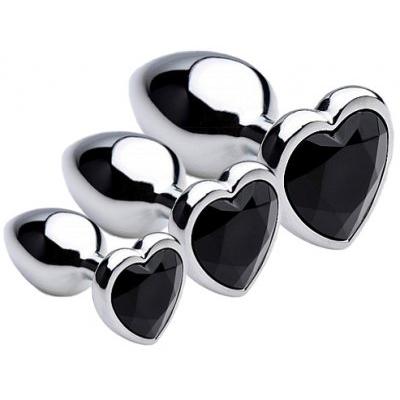 Booty Sparks - Black Heart Gem Anal Plug-XR Brands-