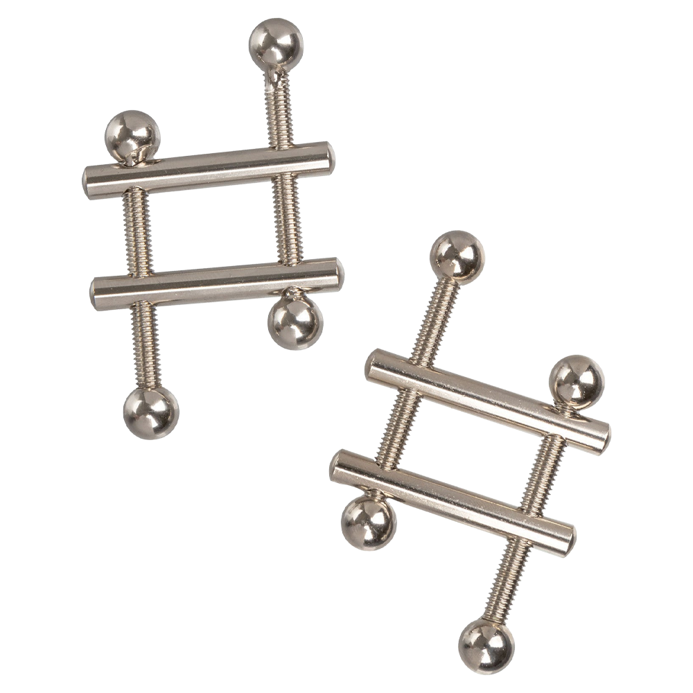 justerbar nippelklämma metallisk design skruvfunktion korsade stänger dominans tillbehör känslig stimulans bdsm lek kroppssmycke erotisk accessoar sexleksak precisionsgrepp tryckreglering erotisk stimulering