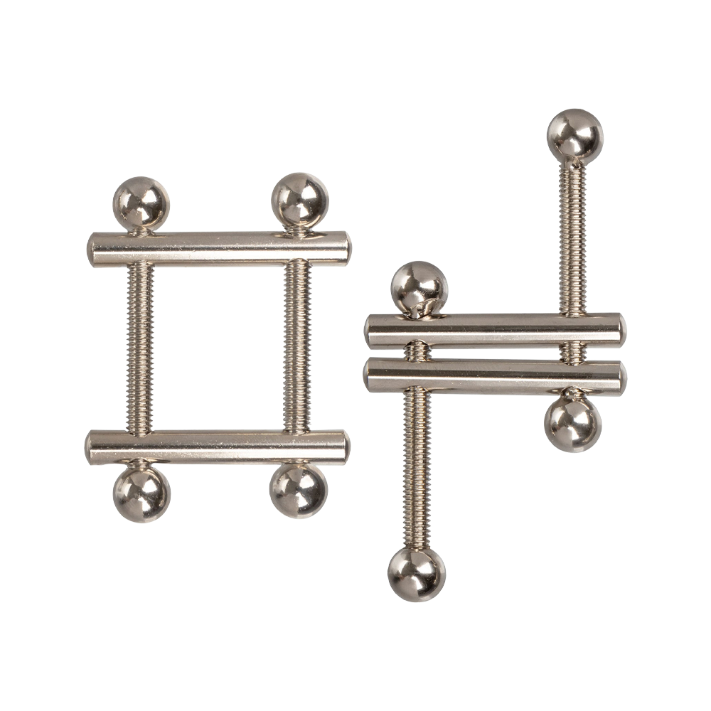justerbar nippelklämma metallisk design skruvfunktion korsade stänger dominans tillbehör känslig stimulans bdsm lek kroppssmycke erotisk accessoar sexleksak precisionsgrepp tryckreglering erotisk stimulering