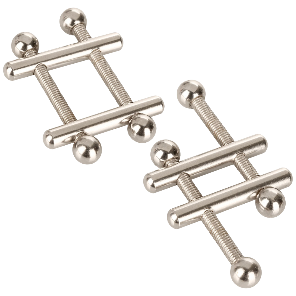justerbar nippelklämma metallisk design skruvfunktion korsade stänger dominans tillbehör känslig stimulans bdsm lek kroppssmycke erotisk accessoar sexleksak precisionsgrepp tryckreglering erotisk stimulering