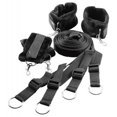 Blaze - Luxury Fetish - Bed Restraint Set-Dream Toys-