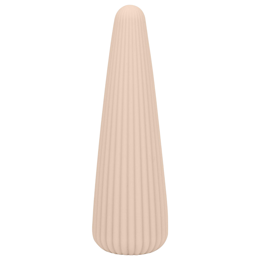 konformad vibrator mjuk stimulans kroppsvänlig silikon stänktålig uppladdningsbar diskret design vaginism hjälpmedel lichen sclerosus massageverktyg erogena zoner resevänlig vibrationsprogram sexleksak avslappning