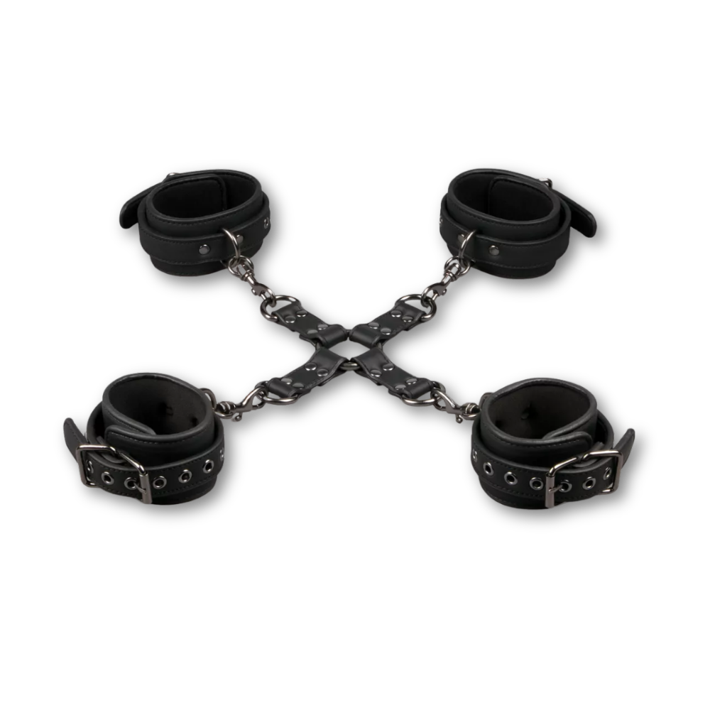 Ankle and Wrist Cuffs & Hogtie Set