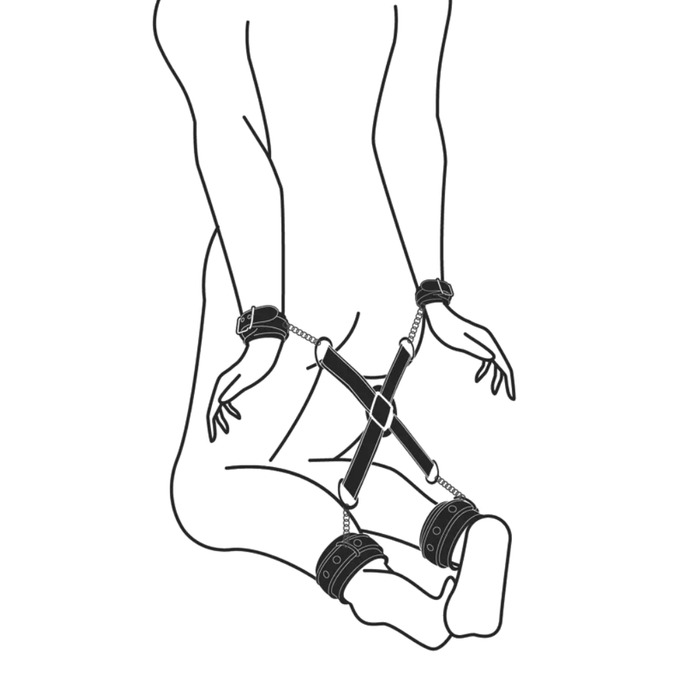 Ankle and Wrist Cuffs & Hogtie Set