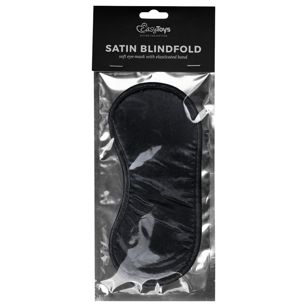 satinögonbindel mjuk mask elastiskt band bekväm passform rollspel bondage dominans underkastelse erotisk accessoar lyxig design förstärker sinnen spänning mystik sensuell lek unisex sexleksak trygg användning
