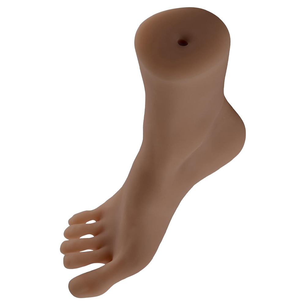 realistisk fotleksak, fotfetisch, penetrerbar kanal, hudvänligt tpe-material, ftalatfri, latexfri, mjuk yta, verklighetstrogen design, sensuell hålfot, realistiska tår, rundad häl, tight känsla, 14cm djup, frigöringsöppning, lätt rengöring, bonus ring, vibratorring, penisring, testikelring, fördröjd utlösning, ökad stimulans, kraftfull orgasm, zero tolerance serie, evolved sexleksak, fetischleksak, för fotfetischister