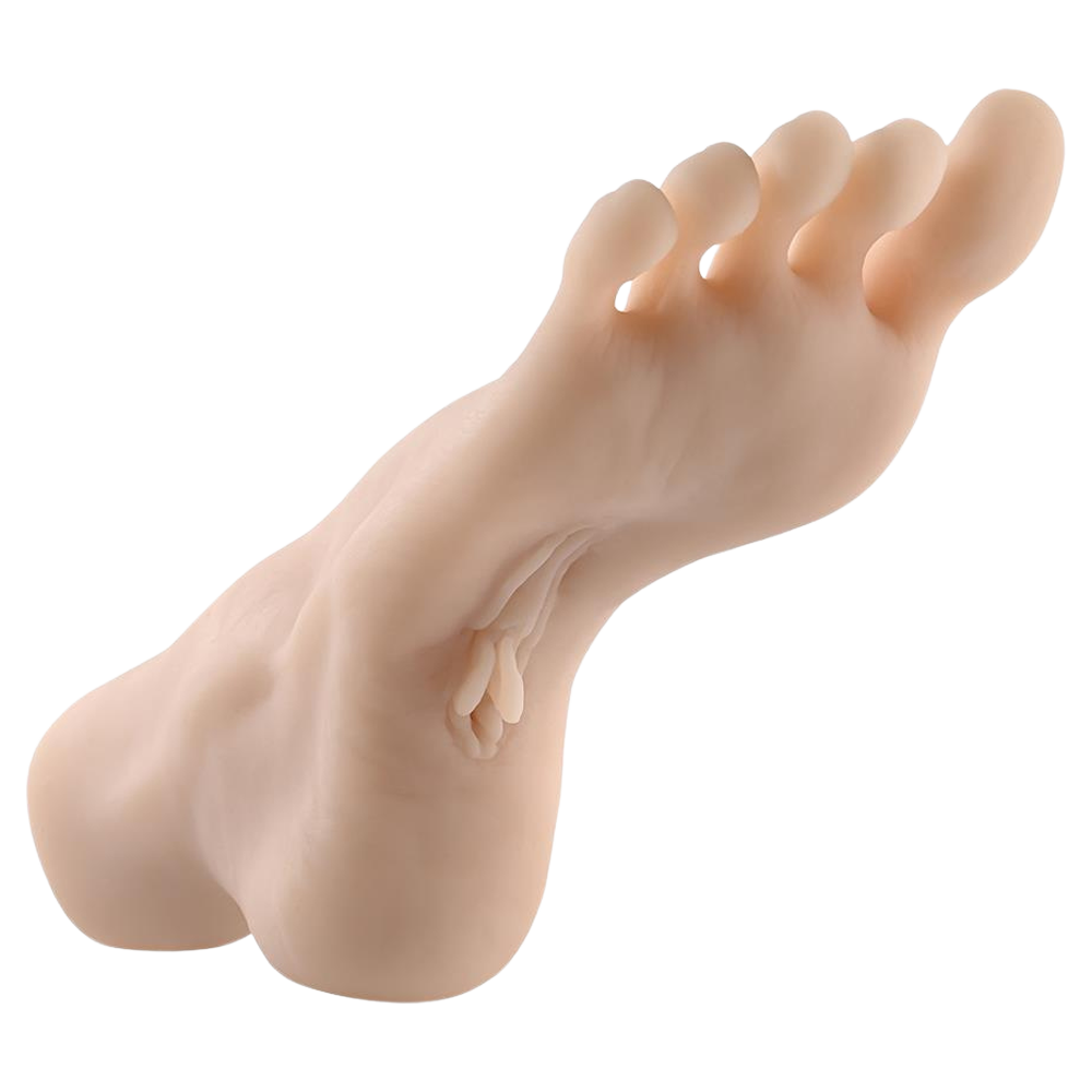 realistisk fotleksak, fotfetisch, penetrerbar kanal, hudvänligt tpe-material, ftalatfri, latexfri, mjuk yta, verklighetstrogen design, sensuell hålfot, realistiska tår, rundad häl, tight känsla, 14cm djup, frigöringsöppning, lätt rengöring, bonus ring, vibratorring, penisring, testikelring, fördröjd utlösning, ökad stimulans, kraftfull orgasm, zero tolerance serie, evolved sexleksak, fetischleksak, för fotfetischister