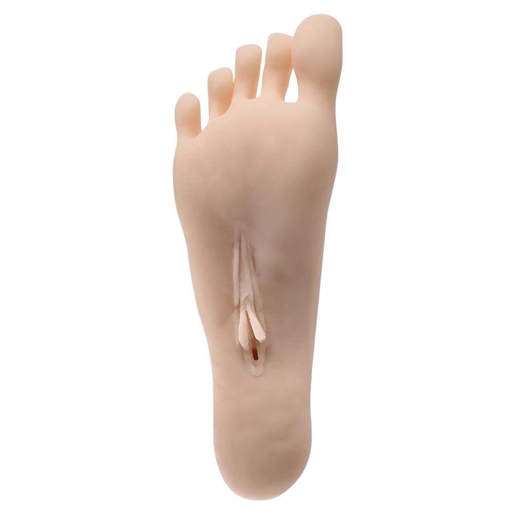 realistisk fotleksak, fotfetisch, penetrerbar kanal, hudvänligt tpe-material, ftalatfri, latexfri, mjuk yta, verklighetstrogen design, sensuell hålfot, realistiska tår, rundad häl, tight känsla, 14cm djup, frigöringsöppning, lätt rengöring, bonus ring, vibratorring, penisring, testikelring, fördröjd utlösning, ökad stimulans, kraftfull orgasm, zero tolerance serie, evolved sexleksak, fetischleksak, för fotfetischister