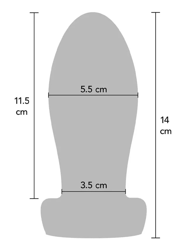 Heavy Anal Stretcher Plug Liquid Silicone M