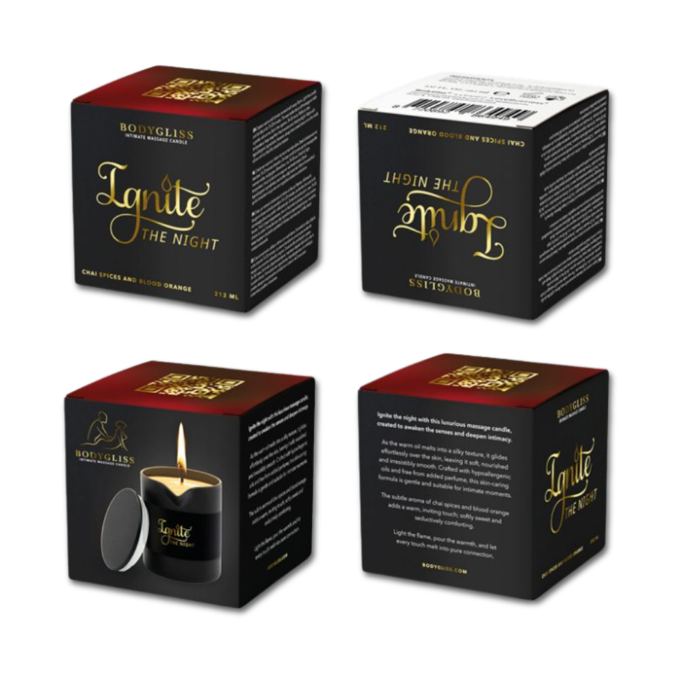 Intimate Massage Candle - Chai Spices And Blood Orange